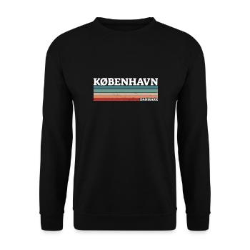 København Denmark Denmark Danish Proud Dane - Unisex Sweatshirt - black - Front - Alina (178cm) & Michal (187cm)