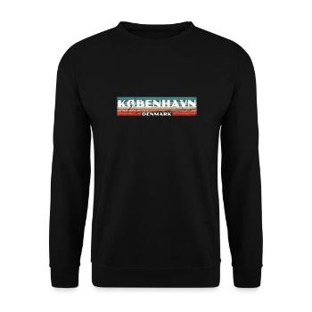 København Denmark Denmark Vintage Danish - Unisex Sweatshirt - black - Front - Alina (178cm) & Michal (187cm)