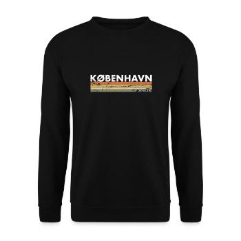 København Denmark Denmark Vintage Danish - Unisex Sweatshirt - black - Front - Alina (178cm) & Michal (187cm)