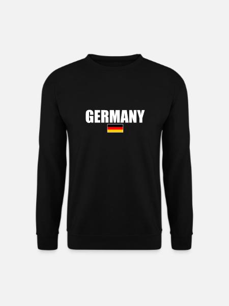 Germany Deutschland Deutsche Flagge Deutscher - Unisex Pullover - Schwarz