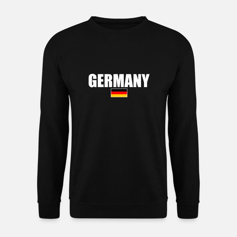 Germany Deutschland Deutsche Flagge Deutscher - Unisex Pullover - Schwarz