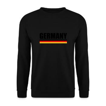 Germany Germany German Flag German - Unisex Sweatshirt - black - Front - Alina (178cm) & Michal (187cm)