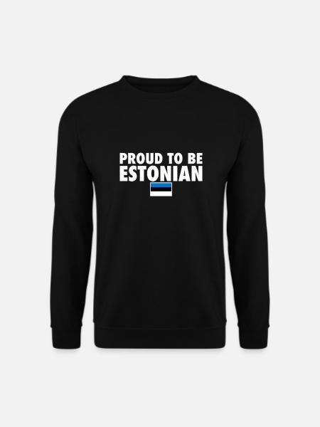 Fier d’être Estonien Estonie Drapeau estonien Este - Sweat-shirt Unisexe - noir