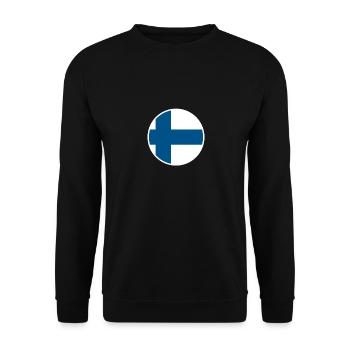 Finland Finnish flag Finn - Unisex Sweatshirt - black - Front - Alina (178cm) & Michal (187cm)