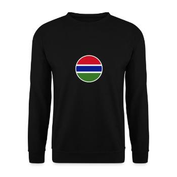 Gambia Gambian Flag Gambier - Unisex Sweatshirt - black - Front - Alina (178cm) & Michal (187cm)