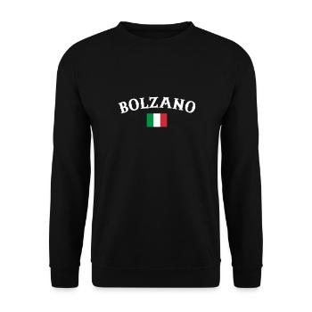 Bolzano Italie Drapeau italien Italien - Sweat-shirt Unisexe - noir - Devant - Alina (178cm) & Michal (187cm)