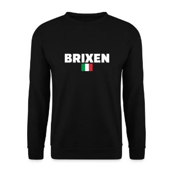 Brixen Italie Drapeau italien Italien - Sweat-shirt Unisexe - noir - Devant - Alina (178cm) & Michal (187cm)