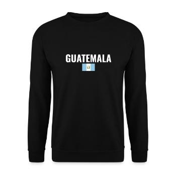 Guatemala Drapeau guatémaltèque - Sweat-shirt Unisexe - noir - Devant - Alina (178cm) & Michal (187cm)
