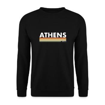 Athènes Grèce Grec Grec - Sweat-shirt Unisexe - noir - Devant - Alina (178cm) & Michal (187cm)