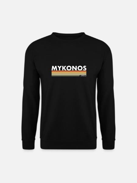 Mykonos Grèce Grec - Sweat-shirt Unisexe - noir