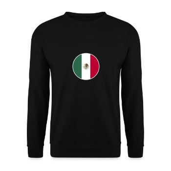 Mexique Drapeau mexicain Mexicain - Sweat-shirt Unisexe - noir - Devant - Alina (178cm) & Michal (187cm)