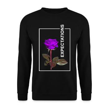 Rose Expectaions esthétique - Sweat-shirt Unisexe - noir - Devant - Alina (178cm) & Michal (187cm)