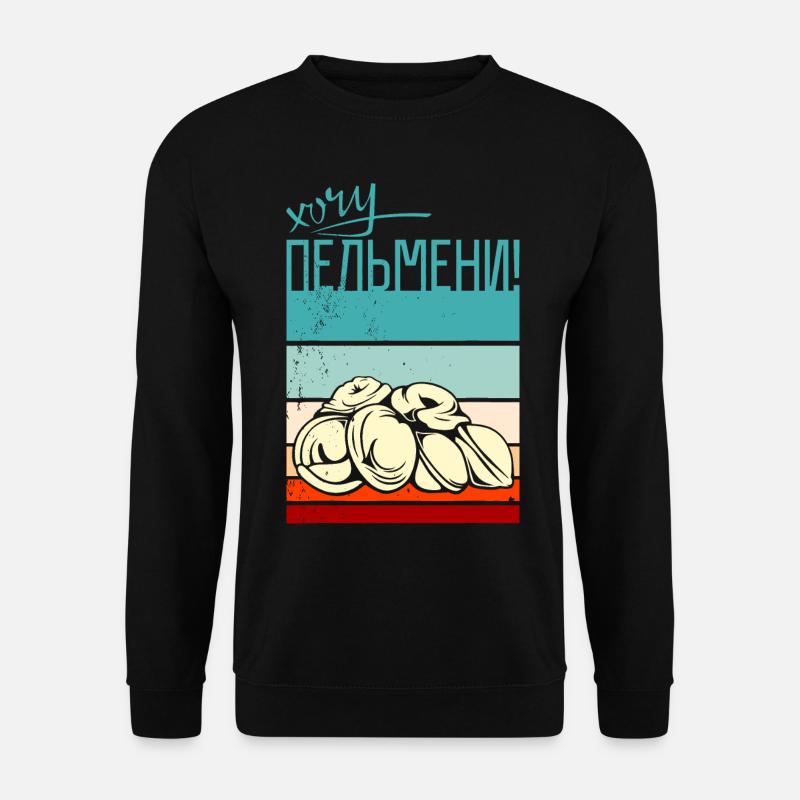 Pelmeni Flag Graphic - Unisex Sweatshirt - black