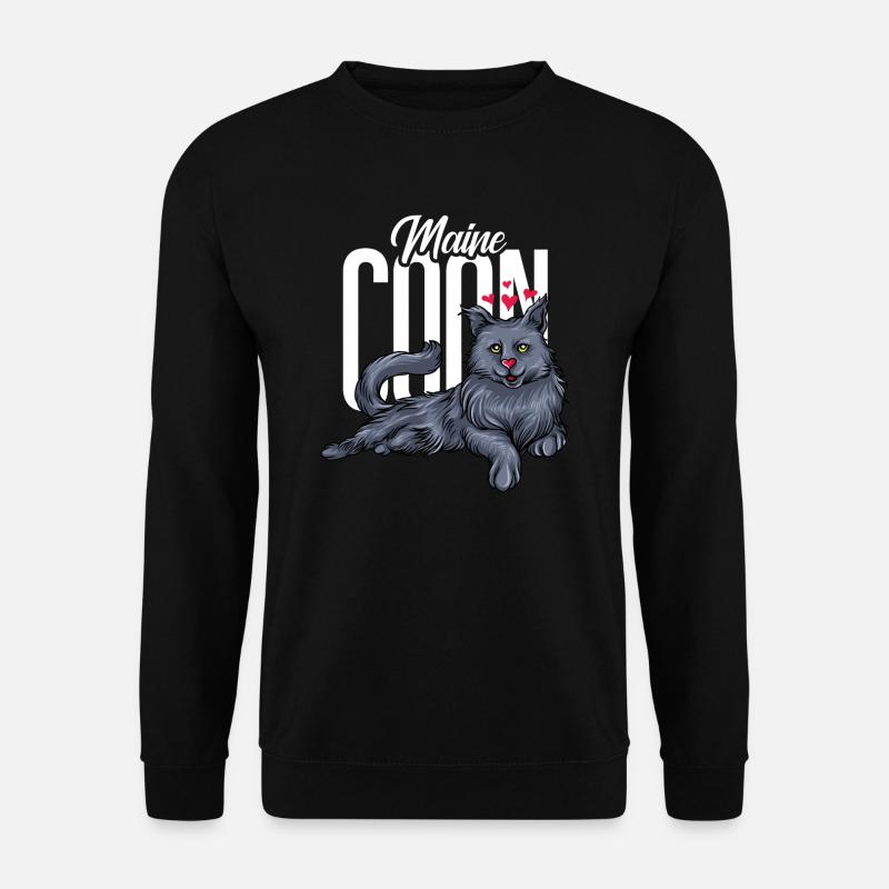 Maine Coon cat - Unisex Sweatshirt - black