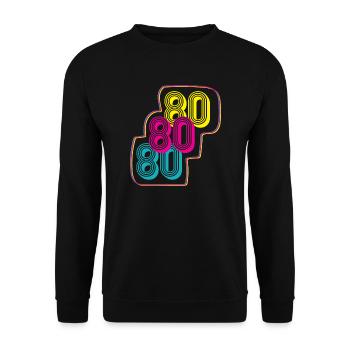 80 80 80 - Sweat-shirt Unisexe - noir - Devant - Alina (178cm) & Michal (187cm)