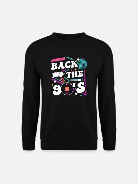 Back to the 90's - Unisex Pullover - Schwarz