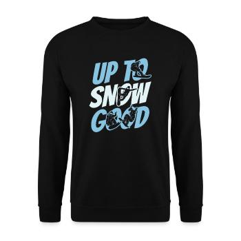 Up to snow - Unisex Pullover - Schwarz - Vorne - Alina (178cm) & Michal (187cm)
