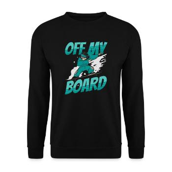 Off my Board - Unisex Pullover - Schwarz - Vorne - Alina (178cm) & Michal (187cm)