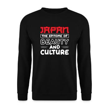 Japan the epitome of beauty and culture - Unisex Sweatshirt - black - Front - Alina (178cm) & Michal (187cm)