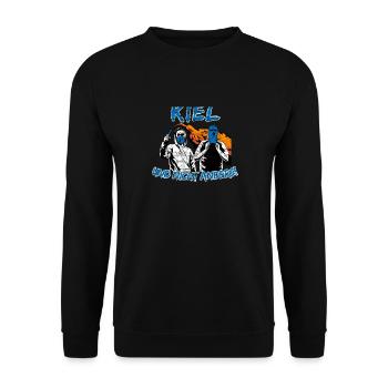 Kiel und nicht anders UPDATE - Unisex Pullover - Schwarz - Vorne - Alina (178cm) & Michal (187cm)