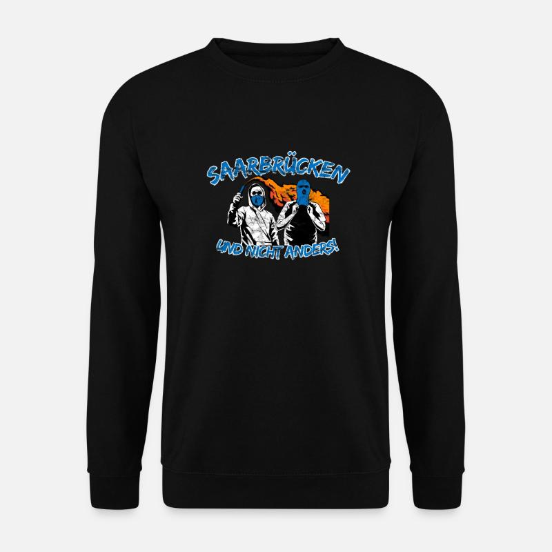 Saarbrücken und nicht anders UPDATE - Unisex Pullover - Schwarz
