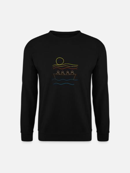 All in one boat - Unisex Sweatshirt - black