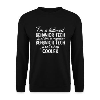 Behavioral Therapist Therapist - Unisex Sweatshirt - black - Front - Alina (178cm) & Michal (187cm)