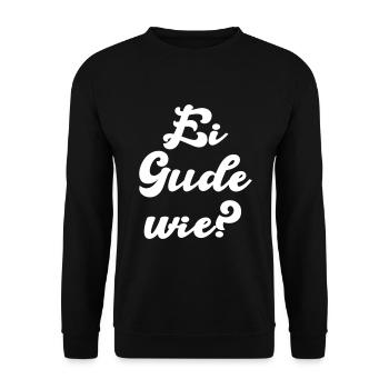 Hessischer Spruch, comment ça va ? - Sweat-shirt Unisexe - noir - Devant - Alina (178cm) & Michal (187cm)