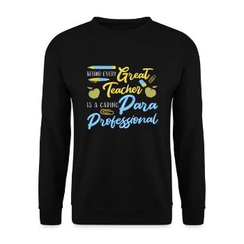 Paraprofessional - Unisex Sweatshirt - black - Front - Alina (178cm) & Michal (187cm)