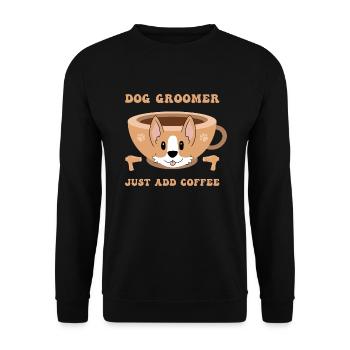 Toiletteur pour chiens Toiletteur pour chien - Sweat-shirt Unisexe - noir - Devant - Alina (178cm) & Michal (187cm)