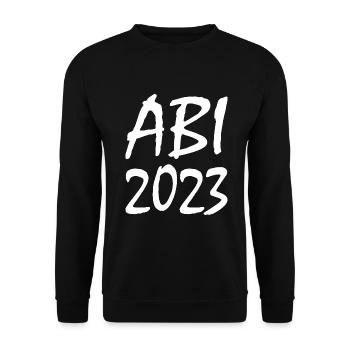 Abi 2023 - Unisex Pullover - Schwarz - Vorne - Alina (178cm) & Michal (187cm)