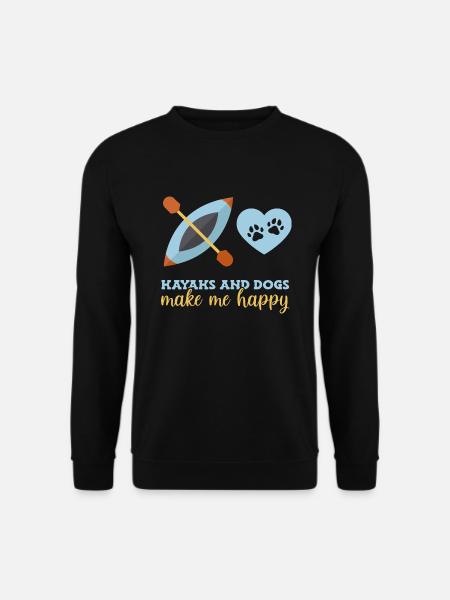 Kayak Kayaking - Sweat-shirt Unisexe - noir