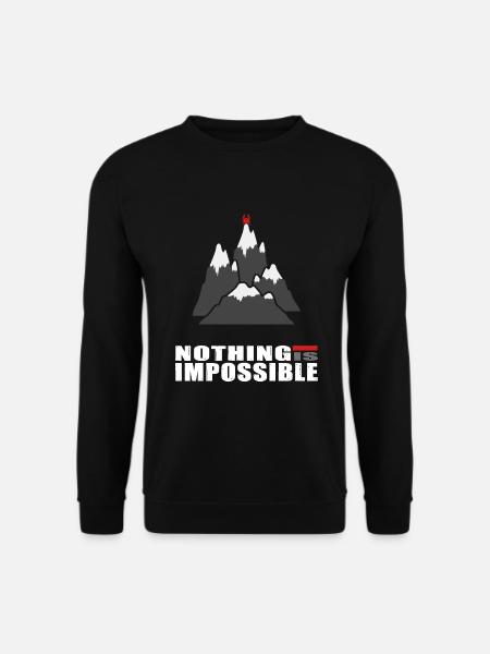 alpinist klettern alpin kletterseil seilschaft - Unisex Pullover - Schwarz