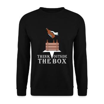 beer beer garden beer box toast - Unisex Sweatshirt - black - Front - Alina (178cm) & Michal (187cm)
