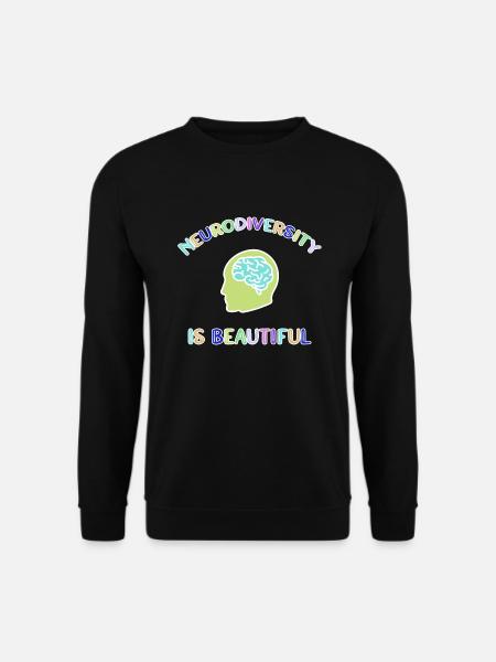 Neurodiversity Autimsus ADHD dyslexia - Unisex Sweatshirt - black