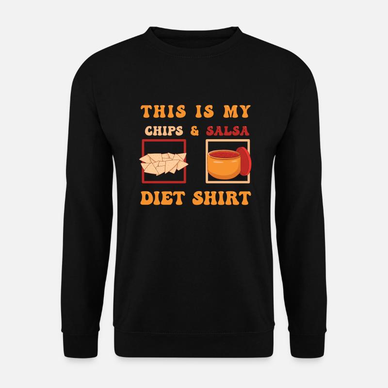 Chips und Salsa Nachos - Unisex Pullover - Schwarz