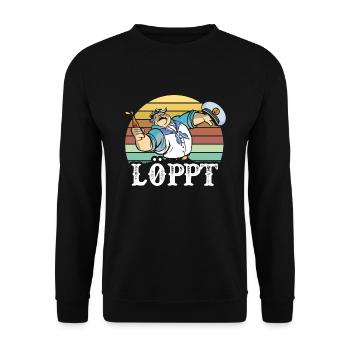Loppt Sailor - Unisex Pullover - Schwarz - Vorne - Alina (178cm) & Michal (187cm)