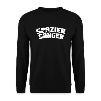 Spaziergänger - Unisex Pullover - Schwarz - Vorne - Alina (178cm) & Michal (187cm)
