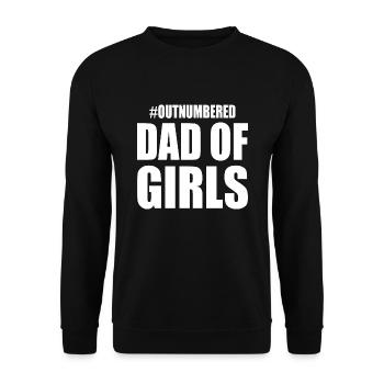 Dad of girls - Sweat-shirt Unisexe - noir - Devant - Alina (178cm) & Michal (187cm)