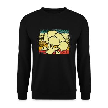 Brokkoli - Unisex Pullover - Schwarz - Vorne - Alina (178cm) & Michal (187cm)