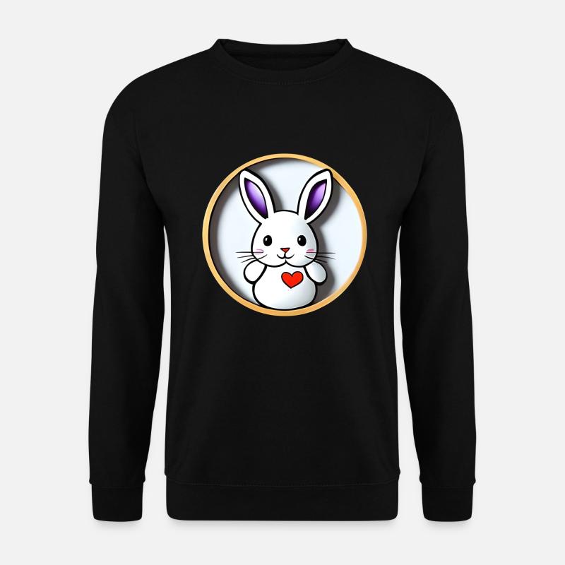 Cute Bunny Easter Bunny - Unisex Sweatshirt - black