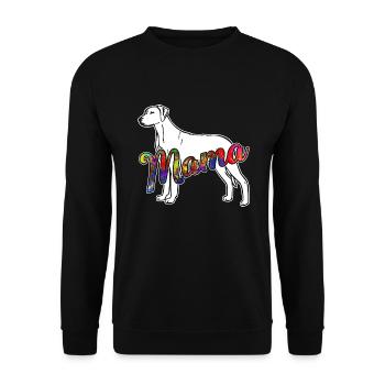 Rhodesian Ridgeback Rhodesian Ridgeback Mama - Unisex Sweatshirt - black - Front - Alina (178cm) & Michal (187cm)