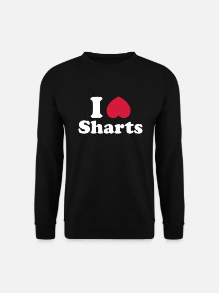 I Heart Sharts - Unisex Sweatshirt - black