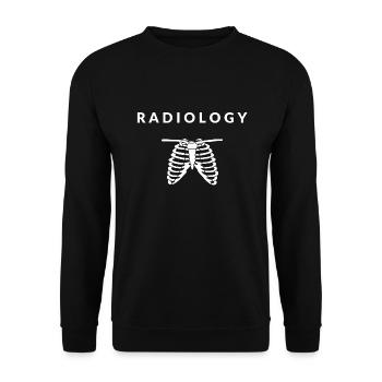 Funny radiologist - Unisex Sweatshirt - black - Front - Alina (178cm) & Michal (187cm)
