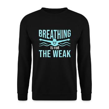 Schwimmen Schwimmer - Unisex Pullover - Schwarz - Vorne - Alina (178cm) & Michal (187cm)