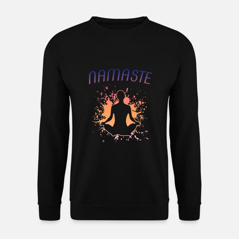 namaste - Unisex Pullover - Schwarz