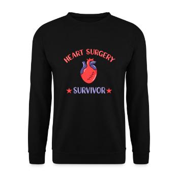 Crise cardiaque Chirurgie cardiaque Chirurgie Hospital - Sweat-shirt Unisexe - noir - Devant - Alina (178cm) & Michal (187cm)