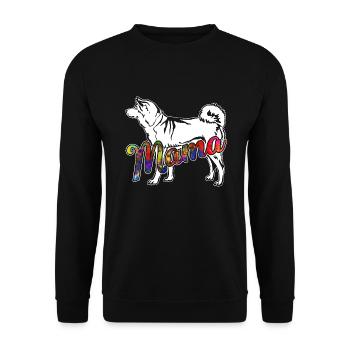 Shiba Inu Shiba Inu Mama - Unisex Sweatshirt - black - Front - Alina (178cm) & Michal (187cm)