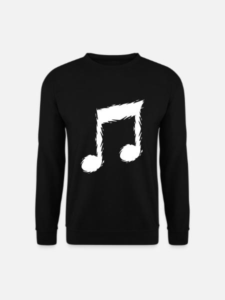 Music note music design singer - Unisex Sweatshirt - black