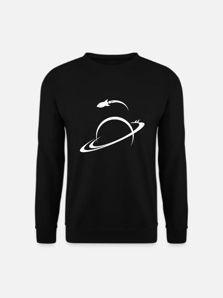 Space Ship Planet Earth Univers de Saturne Shuttle - Sweat-shirt Unisexe - noir
